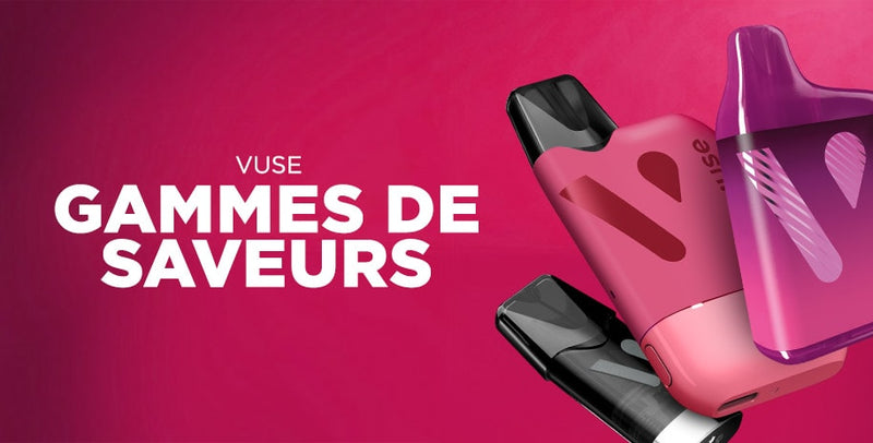 LES SAVEURS VUSE EN FORMAT RECHARGEABLE