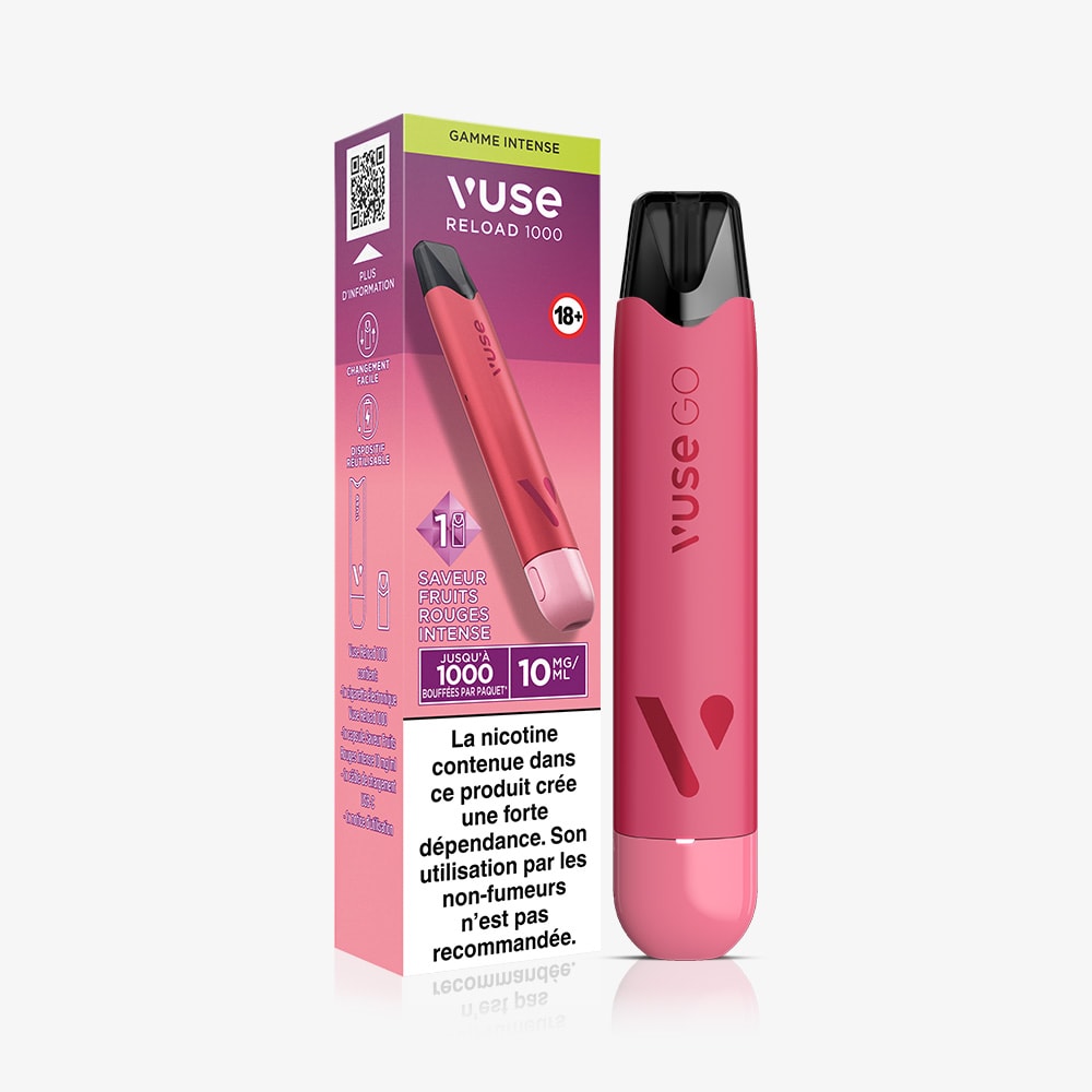 Vuse Reload 1000 Bar Saveur Fruits Rouges Intense