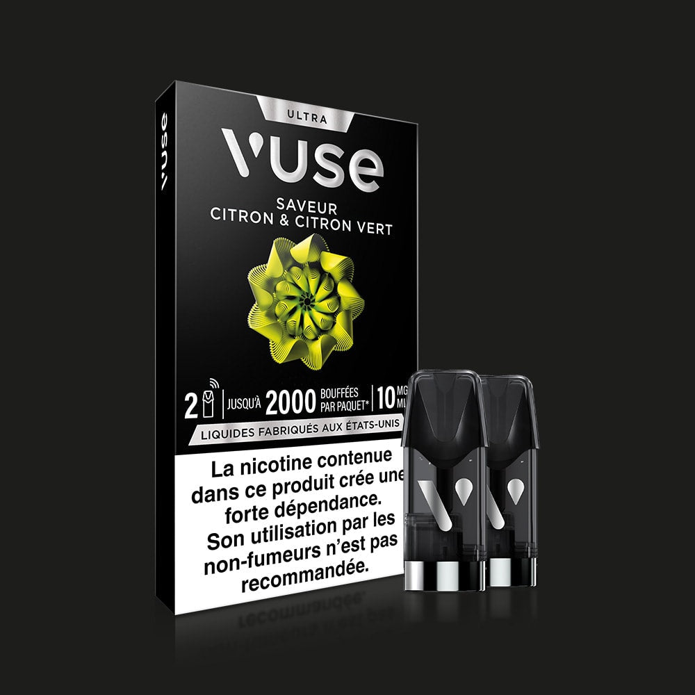 Vuse Ultra Saveur Citron & Citron Vert