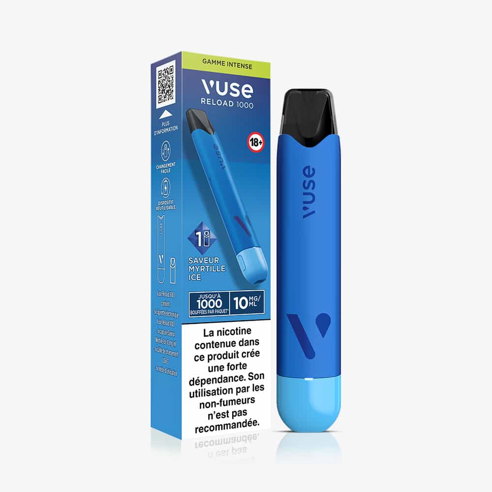 Vuse Reload 1000 Bar Saveur Myrtille Ice