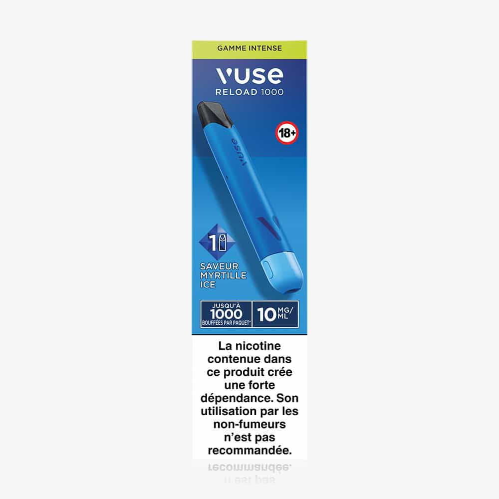 Vuse Reload 1000 Bar Saveur Myrtille Ice