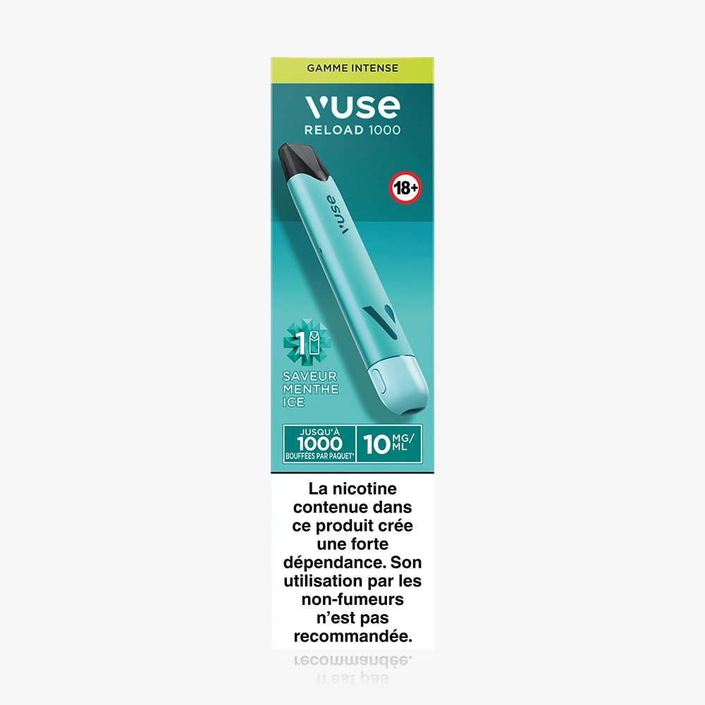 Vuse Reload 1000 Bar Saveur Menthe Ice