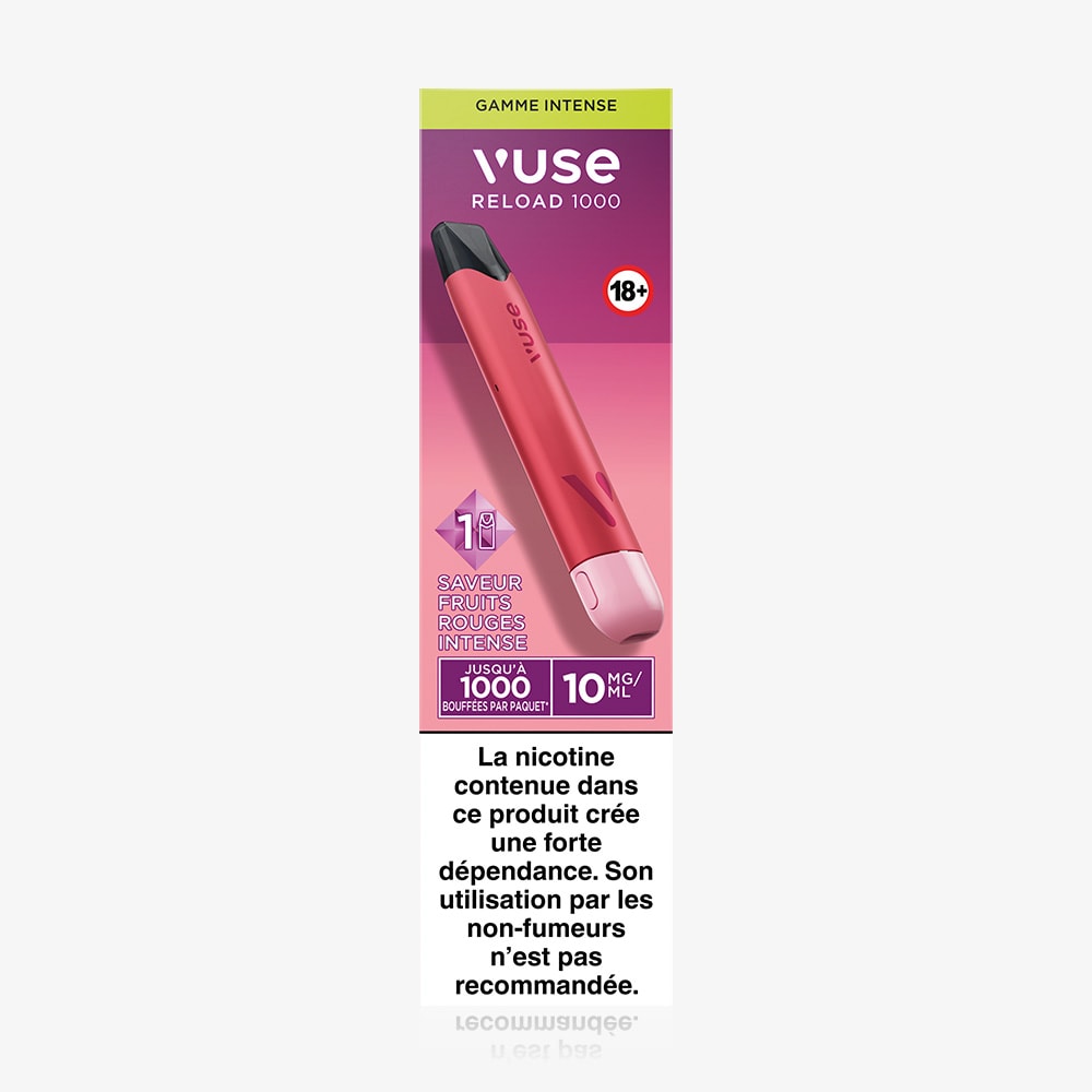 Vuse Reload 1000 Bar Saveur Fruits Rouges Intense
