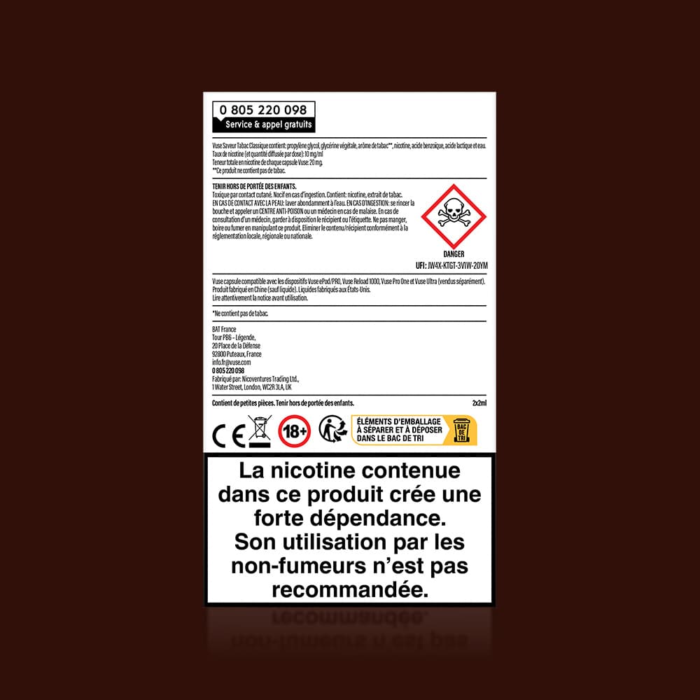 Vuse Original Saveur Tabac Classique