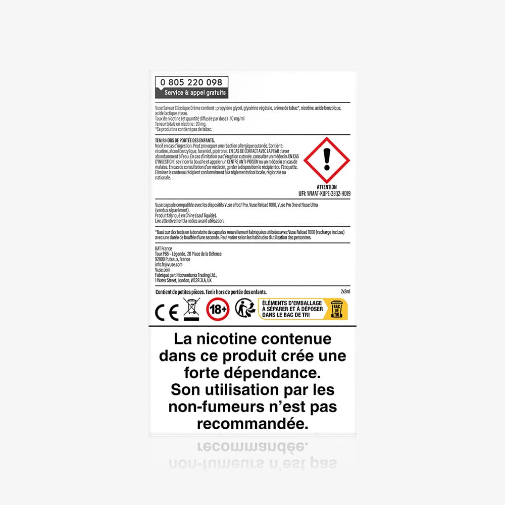 Recharge Gamme Intense Saveur Framboise